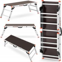 Klappbare Arbeitsplattform aus Aluminium, Klappplattformhöhe - 2,48 m