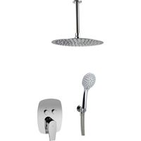 Set doccia a soffitto con comando a pulsante a due vie Serie ARVET - KÄLLA