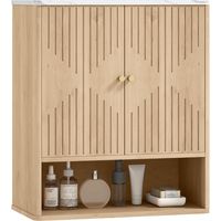 Bathroom Wall Cabinet with Adjustable Shelf - Oak