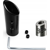 Support axial pour tube Ø16 mm, fixation garde-corps, angle 38°