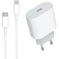 Chargeur Rapide USB C 20W. Certifié MFi Chargeur iPhone et Câble de Charge iPhone. Adaptateur PD 3.0 et Câble USB C vers Lightning 1M pour iPhone 14/14 Pro/14 Pro Max/14 Plus/13/12/11/XS/iPad