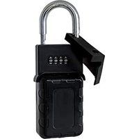Alubox 99LUCPR Lucchetto Porta Oggetti Acciaio, Nero