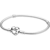 Bracelet Pandora en maille serpent avec fermoir cylindrique et argent sterling, offre de 50 % S04