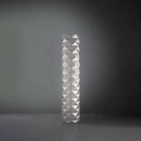 Piantana Moderna Prisma Polilux ® Argento E Metallo 3 Luci E27 H122Cm