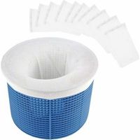 Chaussettes de Skimmer pour Piscine, Filtre de Skimmer de Piscine en Tissu de Nylon Élastique Durable pour Panier de Piscine, Filet de Pool Skimmer Socks pour le Nettoyage de Piscine,Starligh