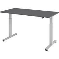 bümö Schreibtisch elektrisch XMST Rechteck: 160 x 80 cm Graphit