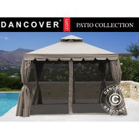 Pavillon Osiris 4x4m, Dunkelbeige - Dancover