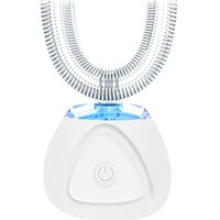 Brosse à Dents Electrique U-Shape rechargeable pour Adultes avec Timer Automatique 30s et Brossage 360° - IPX7 - Silicone alimentaire