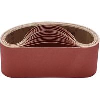 Promotional sanding belt, 15 sanding belts 100 x 610 mm, assortment of 3 each of grit 80/120/150/240/400 for electric belt sanders/files, AAFGVC