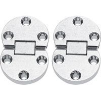2 Pièces Charnières à Rabat, Charniere Encastrée de Table Machine À Coudre Auto-Supportant Flip Top Charnière Vis Pliant Rabat Encastré Charnière de Porte D'Armoire