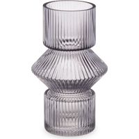 Vase en verre côtelé, 9,5 x 16,5 cm