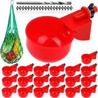 Vaso de Agua 20 Piezas Bebedero Automático para Pollitos - Durable Sistema Riego Aves de Corral