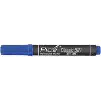 Permanentmarker mit Keilspitze, blau, im Blister PICA 521/41/SB