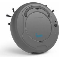 Aspirateur robot, Robot Laveur, Aspirateur robot 3 en 1, 1200MAH, 3W, 3.7V, Gris, KINSI