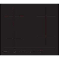 vitrocerámica 59cm 4 fuegos 6500w negra - RH64DBCP/2 - Rosieres -