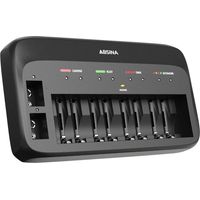 Absina 301003 Caricabatterie rapido NiMH, NiCd Blocco da 9 V, Ministilo (AAA), Stilo (AA)