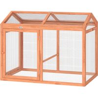 Poulailler en Bois pour Extérieur avec Enclos, Perchoir et Doubles Portes – Poulailler Modulable pour Jardin