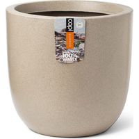 Pot de fleur boule - CAPI EUROPE - WASTE SMOOTH NL - 35 x 34 cm - Terrazzo beige