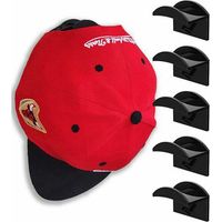 VURAHOME - Porte de Casquette,10 PCS Porte-casquettes de Baseball Casque de Baseball Adhésif Sans Perforation pour Casquettes de Baseball, Écharpes,sac à Main,placard à Serviettes