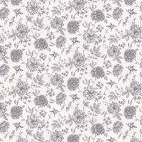 Arthouse Fleur Mono White Grey Floral Wallpaper Glitter Flowers Nature Modern