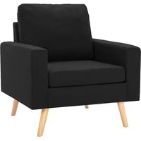 Fauteuil relax Fauteuil Noir Tissu