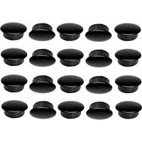 Cyclingcolors – Lot de 20 bouchons plastiques noirs 15mm x 20mm – Capuchons de protection pour vis – Pour fixation dans espaces confinés