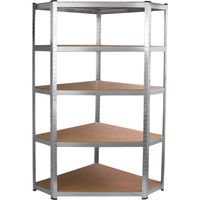 Monster Racking - Scaffale ad Angolo Galwix in Acciaio Senza Bulloni Grigio 90cm x 30cm x 180cm