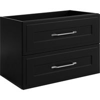 Mobile lavabo in stile classico in nero, 80 x 57 x 46 cm