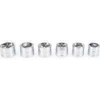 Satra SKT-6 Set di 6 bussole in acciaio cromato