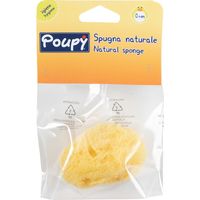 Spugna naturale di mare Poupy morbida e delicata che assorbe le impurità della pelle dei bambini piccoli da 0 mesi in sù.