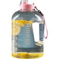 Garrafa de água portátil, 2200ml / Ideal para desporto e campismo - Rosa.