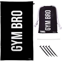 Telo Mare Gym Bro 160x80 cm Nero Bianco FISURA