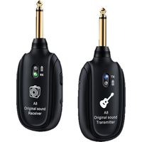 Système sans fil pour guitare A8 avec batterie au lithium rechargeable intégrée, émetteur/récepteur audio sans fil UHF pour guitare acoustique, basse, violon, clavier et instruments électriques
