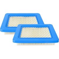 2 packs d'éléments de filtre à air plats compatibles Brigg Stratton Éléments de filtre à air de remplacement d'origine pour la série 491588 399959 491588S