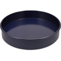 zyliss E980196 Tortiera Rotonda a Fondo Removibile Antiaderente, 23cm, Acciaio al Carbonio, Blu Scuro, Tortiera Base Sfusa Per Forno, Lavabili in Lavastoviglie