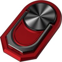 Lntyq Anneau Support pour Téléphone, Rotation à 360° Anneau Telephone Support Créativité Bague Telephone Portable Smartphone Anneau de Support Universel pour Tous Les Smartphones,Rouge
