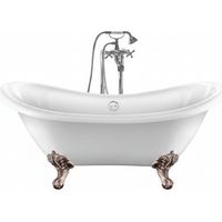 Freistehende Badewanne DARLINGTON Adlerfüße ALTKUPFER 175