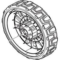 Roue avant tondeuse à batterie Makita DLM382, DLM432 - 459100-7