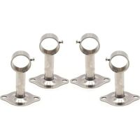 Tringle à rideau,4 Pièces Support Tringle à Rideau, Support Mural Support Tringle à Rideau, Utilisé pour Installer Tringles à Rideaux au Plafond et également Utilisé pour Installer des Tringles à Vête