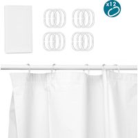 CORTINA BAÑO 180X180 CM BLANCO