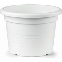 Vaso Cilindro Plastica Weiß - 60 cm