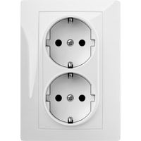 Toma corriente doble empotrar Famatel 9125 16A 250V