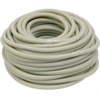Tubo Desagüe Aire Acondicionado 5m Doble Capa UV Marfil Conexión 16/18mm cada 50cm Corrugado Reforzado Ø 21mm