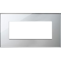 VIMAR - 22649.75 Plaque BS 5M, argent glacé