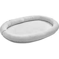 Mophorn Lit pour Chien Humain 178x120x24 cm, Grand Panier pour Chien avec Mousse à Mémoire de Forme Orthopédique, Poche Latérale, Poignée, Fermeture Éclair, Housse Amovible et Lavable, Gris