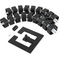 Orbit SL 750 Kabelschlange, Kabelkanal Kabelmanagement Kabelorganisation + flexible Formführung + Kunststoff, Schwarz, 580-750 mm