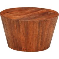 Table basse-Table Salon-Table d'appoint Ø 52x30 cm bois de manguier brut massif 645441