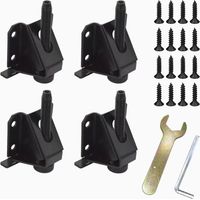 SHINING HOUSE Heavy Duty Leveling Feet, Furniture Leveling Feet, Adjustable Table Legs, Workbench, Leveling Feet for Furniture, Tables, Cabinets, Workbenches, Shelves, etc., 4 pcs, Black (545647mm)