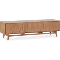 TV-Schrank 160X40X45 Naturholz/Goldenes Metall