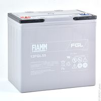 Fiamm - Batterie plomb AGM 12FGL55 12V 55Ah M6-F